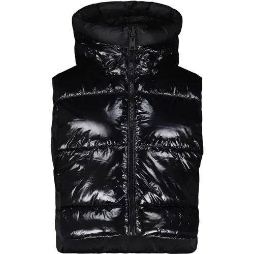 Quilted Vest with Hood and Zipper , female, Sizes: L - Liviana Conti - Modalova