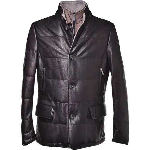 Dark nappa down jacket , male, Sizes: 2XL - Baldinini - Modalova