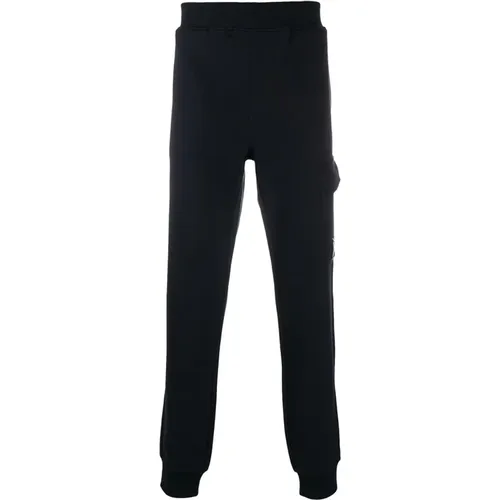 Navy Sweatpants with Logo Patch , male, Sizes: XL - C.P. Company - Modalova