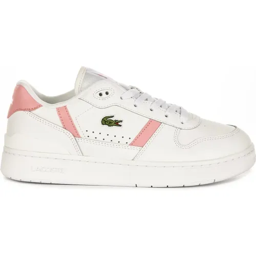 Pink Leather Trainers for Women , female, Sizes: 6 1/2 UK, 3 UK, 7 UK, 6 UK, 5 UK - Lacoste - Modalova