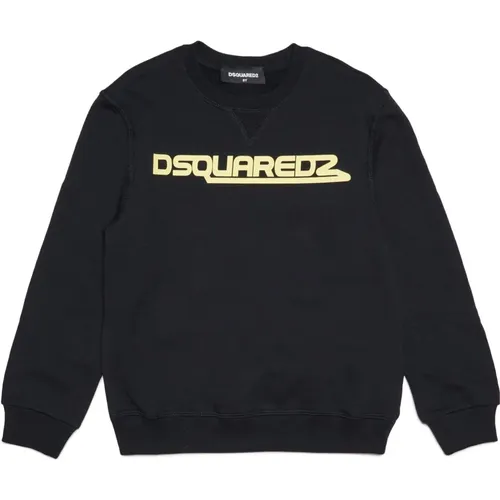 Logo Baumwoll Loungewear Sweatshirt - Dsquared2 - Modalova