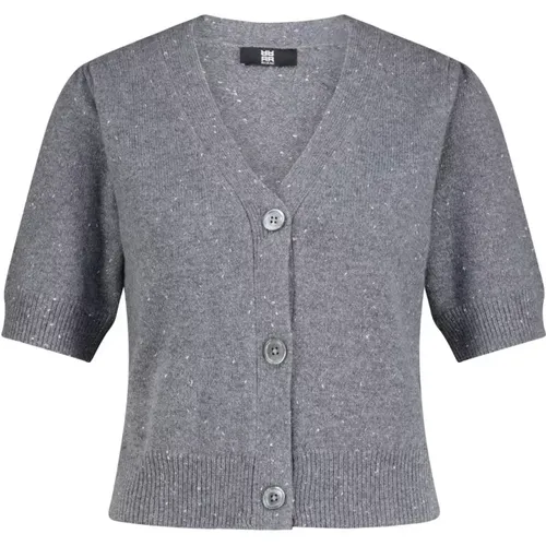 Glitzernder Kurzarm-Cardigan , Damen, Größe: M - RIANI - Modalova