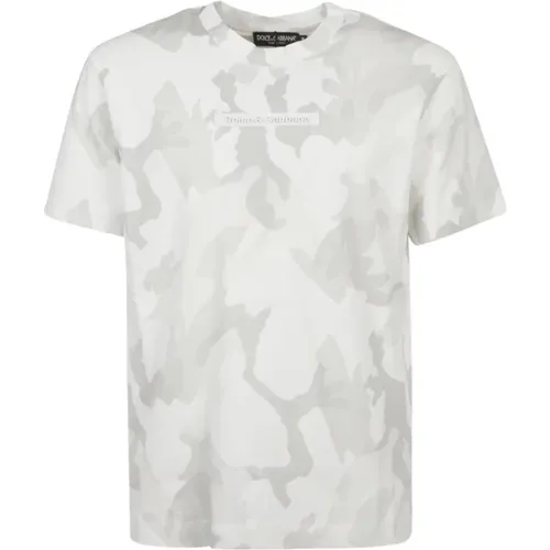 T-Shirts , male, Sizes: L - Dolce & Gabbana - Modalova