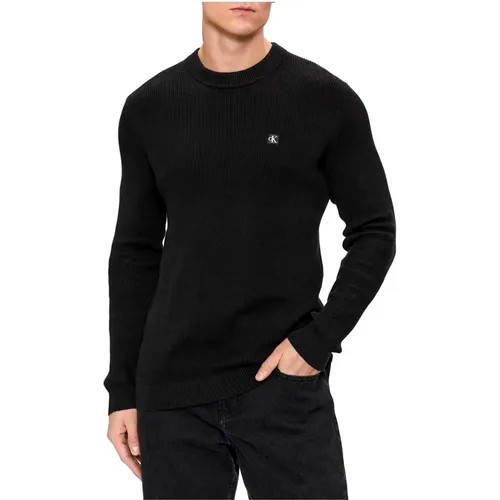 Schwarzer Pullover mit Logo - Calvin Klein - Modalova