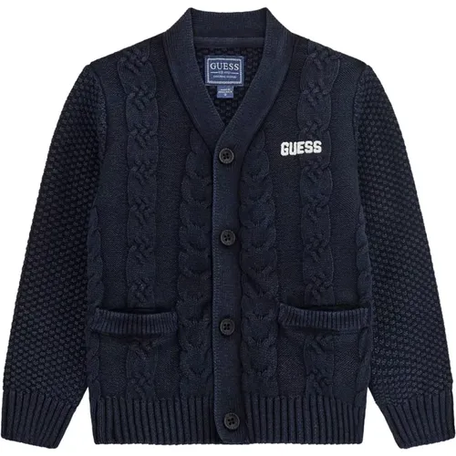 Jacquard Logo Cardigan Guess - Guess - Modalova