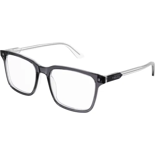 Grey Eyewear Frames , unisex, Sizes: 55 MM - Gucci - Modalova