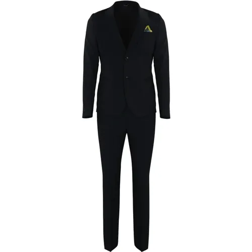 Single Breasted Suits , male, Sizes: 2XL, L, S - Daniele Alessandrini - Modalova