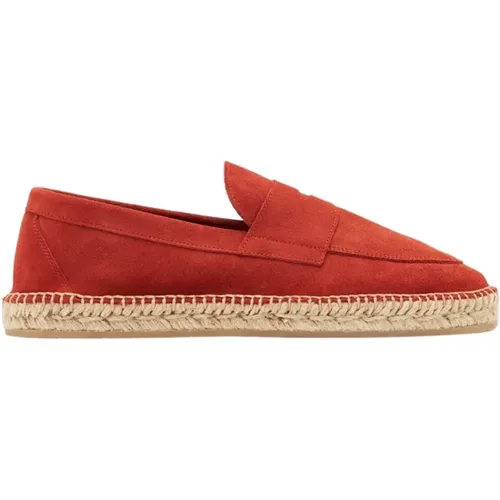 Suede Penny Loafer Espadrilles - Scarosso - Modalova