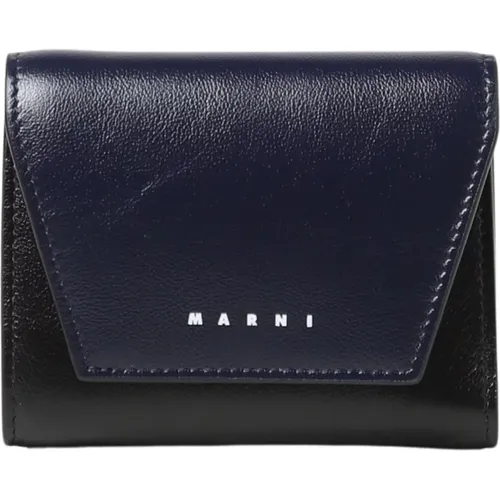 Men`s Wallet: Stylish and Practical Accessory , male, Sizes: ONE SIZE - Marni - Modalova