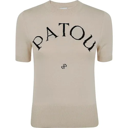 Jacquard Kurzarm Pullover Patou - Patou - Modalova