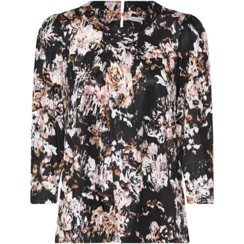 Ärmel Bluse mit Flora-Print - IN FRONT - Modalova