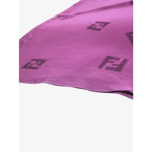 Pre-owned Silk scarves , female, Sizes: ONE SIZE - Fendi Vintage - Modalova