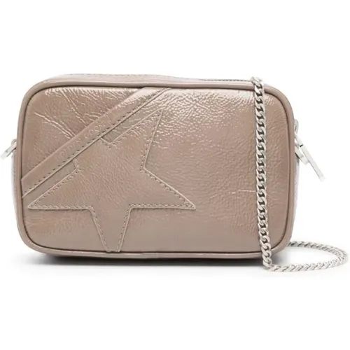 Mini Star Leather Crossbody Bag , female, Sizes: ONE SIZE - Golden Goose - Modalova