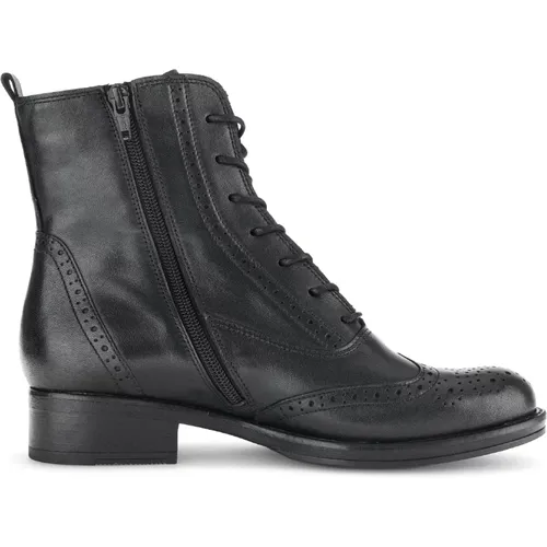 Eleganter Lederstiefel - Schwarz , Damen, Größe: 42 1/2 EU - Gabor - Modalova