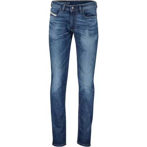 Blaue Denim 5-Pocket Jeans , Herren, Größe: W30 - Diesel - Modalova