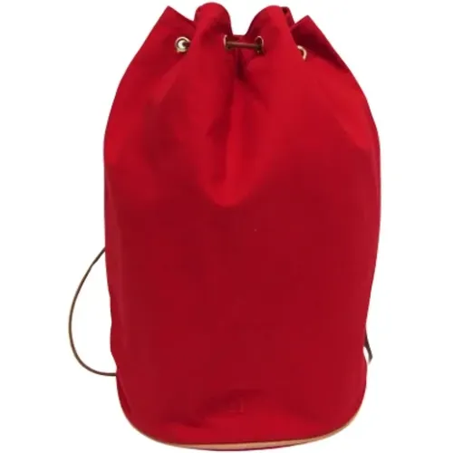 Pre-owned Cotton backpacks , female, Sizes: ONE SIZE - Hermès Vintage - Modalova