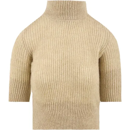 Cremefarbene Pullover für einen stilvollen Look , Damen, Größe: S - Akep - Modalova