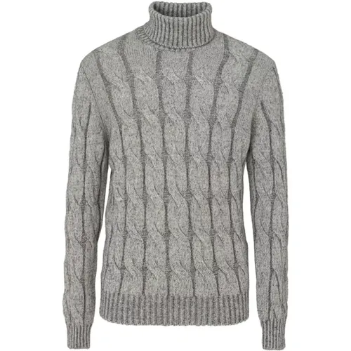 Grey Cashmere Sweater , male, Sizes: L - Gran Sasso - Modalova