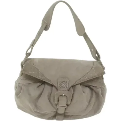 Pre-owned Suede shoulder-bags , female, Sizes: ONE SIZE - Loewe Pre-owned - Modalova