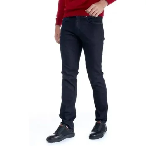 Slim-fit Jeans with Retro Details , male, Sizes: W38, W40, W33, W34, W42, W46 - Harmont & Blaine - Modalova