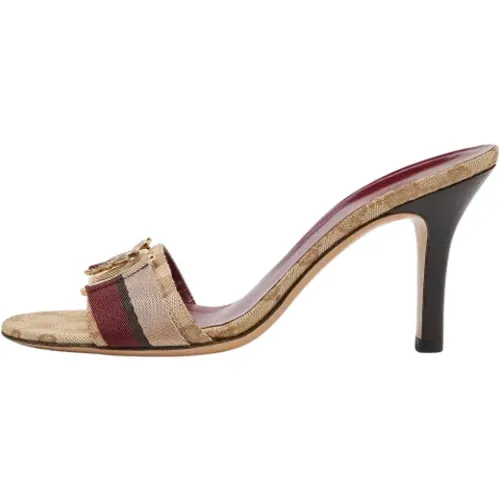 Pre-owned Canvas sandals , female, Sizes: 3 UK - Gucci Vintage - Modalova