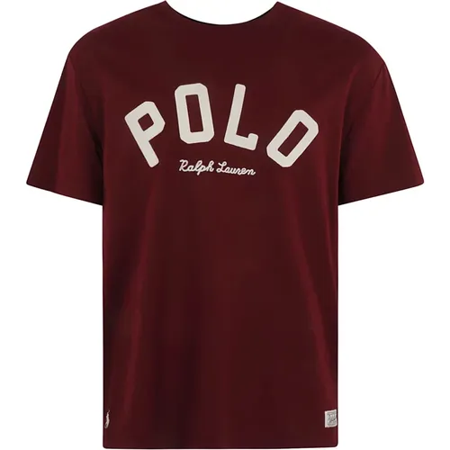 T-Shirts und Polos Rot , Herren, Größe: S - Ralph Lauren - Modalova