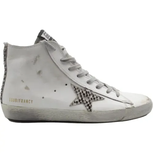 White Piton Sneakers for Women , female, Sizes: 6 UK, 4 UK, 5 UK, 7 UK - Golden Goose - Modalova