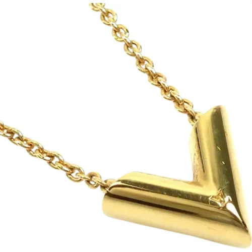 Pre-owned Metal necklaces , female, Sizes: ONE SIZE - Louis Vuitton Vintage - Modalova