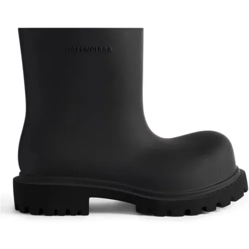 Round Toe Ankle Boot , female, Sizes: 6 UK, 8 UK, 5 UK, 7 UK - Balenciaga - Modalova