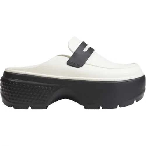 Weiße Slip-On Gummischuhe Damen Herbst/Winter , Damen, Größe: 41 EU - Crocs - Modalova