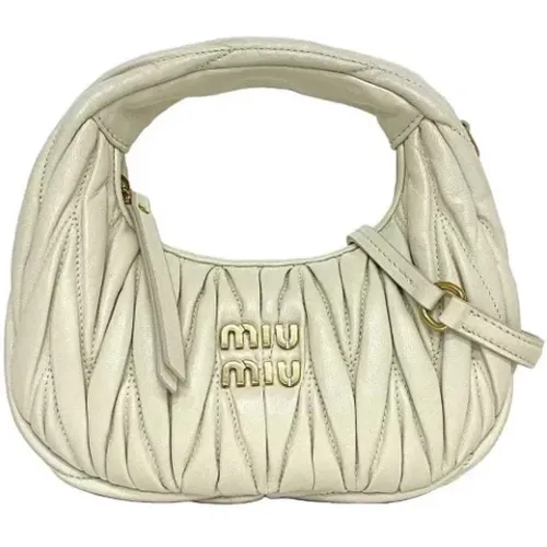 Pre-owned Fabric shoulder-bags , female, Sizes: ONE SIZE - Miu Miu Pre-owned - Modalova