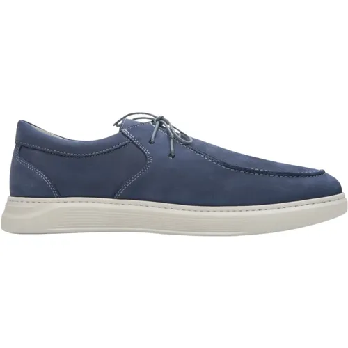 Blaue Italienische Velours Loafers Luxus Stil , Herren, Größe: 43 EU - Estro - Modalova