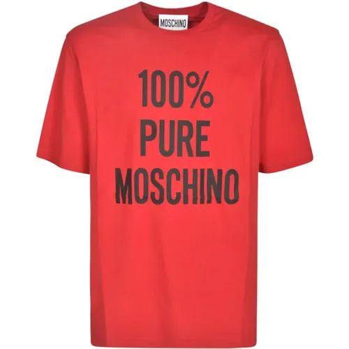 Stylische T-Shirts und Polos , Herren, Größe: 3XL - Moschino - Modalova