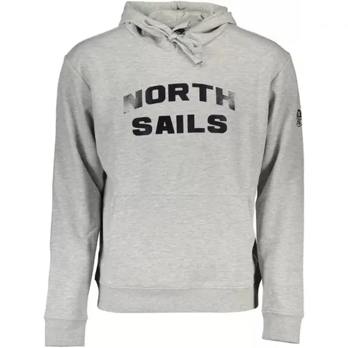 Hooded Sweatshirt with Central Pocket , male, Sizes: XL, 2XL - North Sails - Modalova