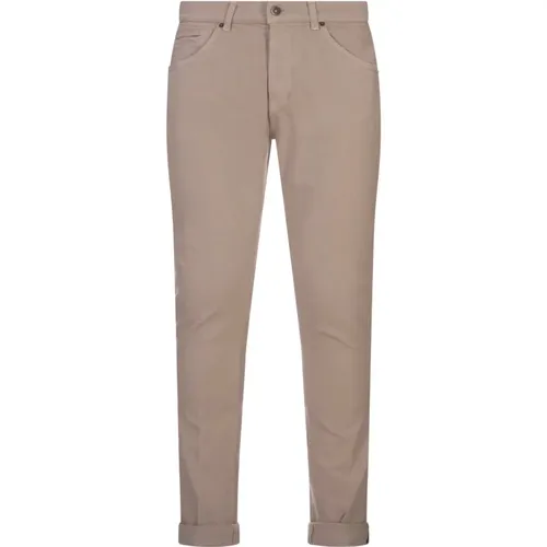 Beige Skinny Jeans with Low Waist , male, Sizes: W34 - Dondup - Modalova