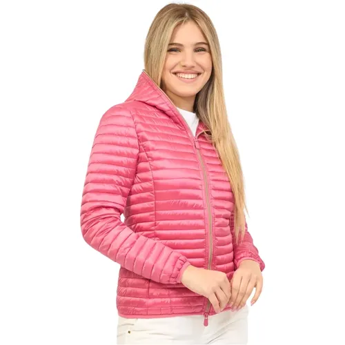 Quilted Coat with Plumtech Padding , female, Sizes: S, L, L/XL, XS - Save The Duck - Modalova