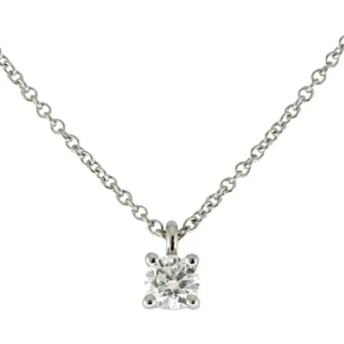 Pre-owned Platinum necklaces , female, Sizes: ONE SIZE - Tiffany & Co. Pre-owned - Modalova