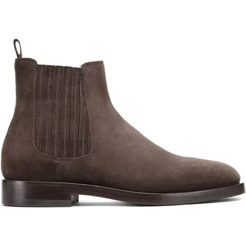 Suede ankle boots with panel design , male, Sizes: 10 1/2 UK, 11 UK, 8 1/2 UK, 7 UK, 9 UK, 6 UK, 8 UK, 10 UK - BRUNELLO CUCINELLI - Modalova