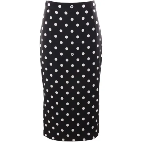 Polka Dot Pencil Skirt , female, Sizes: XS - Dolce & Gabbana - Modalova