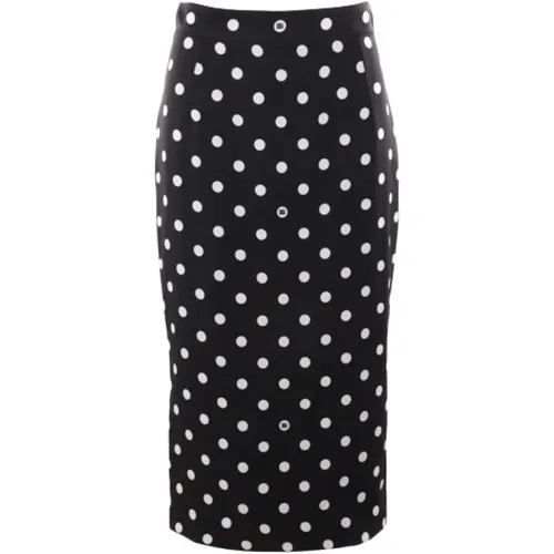 Polka Dot Pencil Skirt , female, Sizes: XS, M, S - Dolce & Gabbana - Modalova