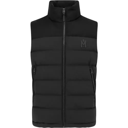 Gepolsterte Schwarze ärmellose Nylonjacke , Herren, Größe: XS - Mackage - Modalova