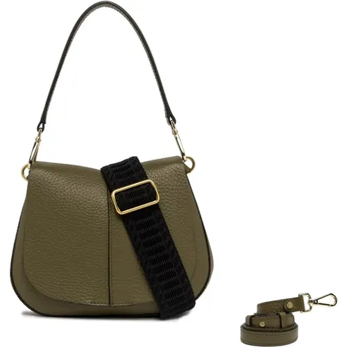 Helena Round Crossbody Tasche Schwarz , Damen, Größe: ONE Size - Gianni Chiarini - Modalova