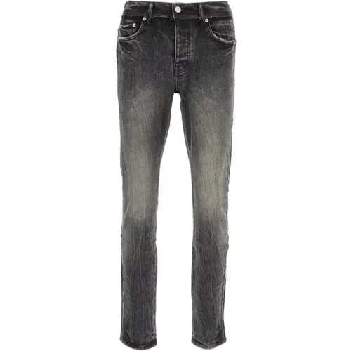 Stretch Schwarze Denim Jeans , Herren, Größe: W33 - Purple Brand - Modalova