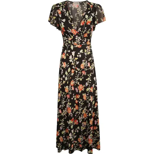 Floral Print V-Neck Dress , female, Sizes: S - Rixo - Modalova