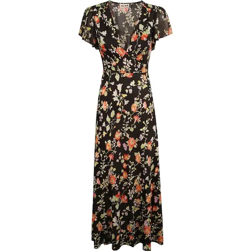 Floral Print V-Neck Dress , female, Sizes: XS, L, S - Rixo - Modalova
