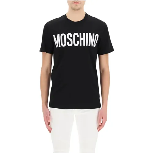 Logo print t-shirt , male, Sizes: 2XL, XL, M, S, L - Moschino - Modalova