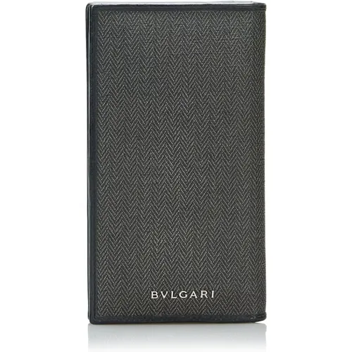 Bvlgari Weekend Coated Canvas Long Wallet Pre-Owned , female, Sizes: ONE SIZE - Bvlgari Vintage - Modalova