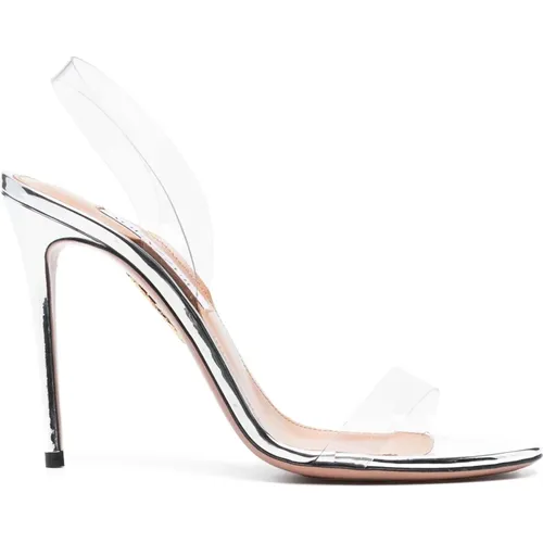 Elegante Silberne PVC-Pumps - Aquazzura - Modalova