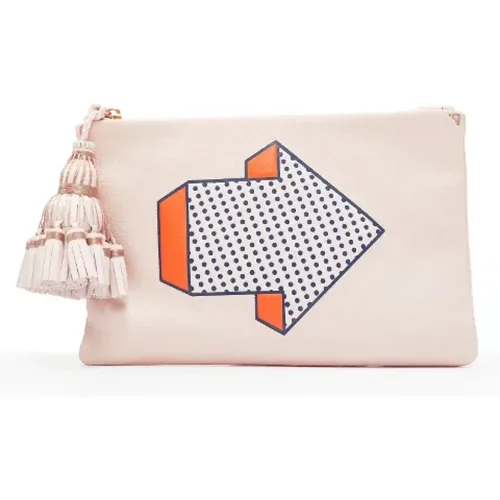 Pre-owned Leather clutches , female, Sizes: ONE SIZE - Anya Hindmarch Pre-owned - Modalova