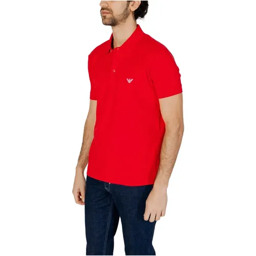 Herren Kurzarm Polo - Frühling/Sommer Kollektion , Herren, Größe: S - Emporio Armani - Modalova